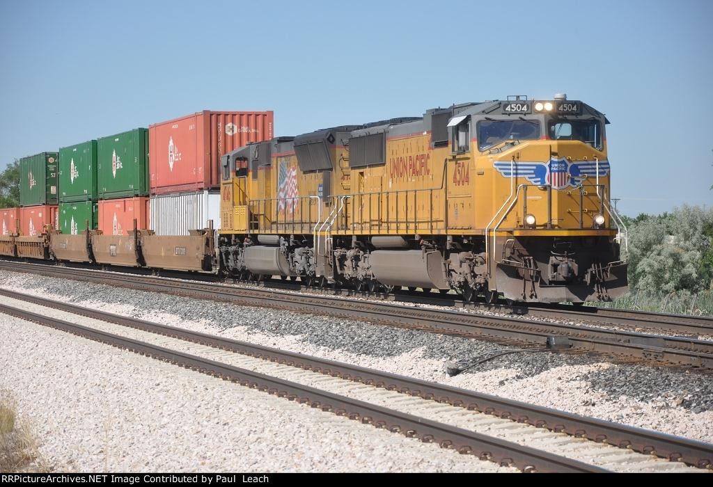 Stack train rolls east